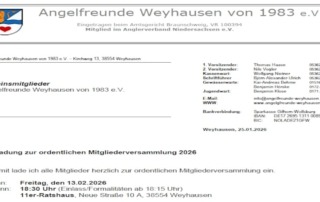 Abbildung - Enladung Mitgliederversammlung 2026
